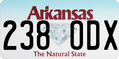 AR license plate 238ODX