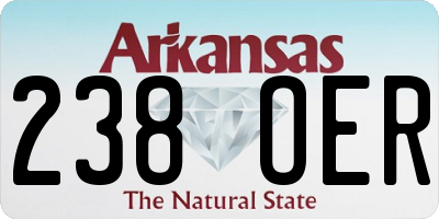 AR license plate 238OER