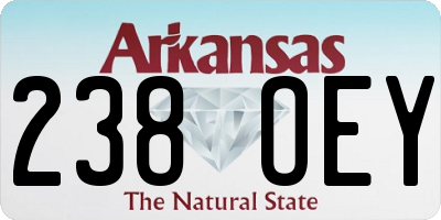 AR license plate 238OEY