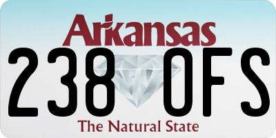 AR license plate 238OFS