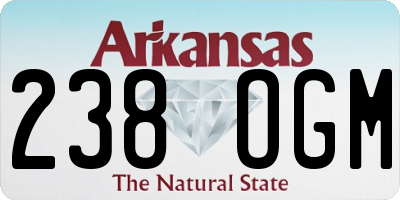 AR license plate 238OGM