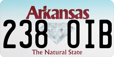 AR license plate 238OIB