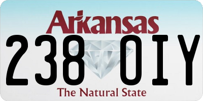 AR license plate 238OIY