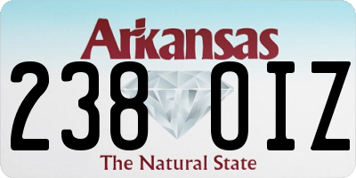 AR license plate 238OIZ