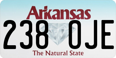 AR license plate 238OJE