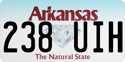 AR license plate 238UIH