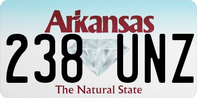 AR license plate 238UNZ