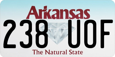 AR license plate 238UOF
