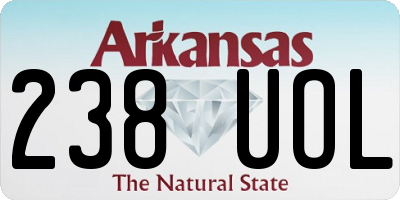 AR license plate 238UOL
