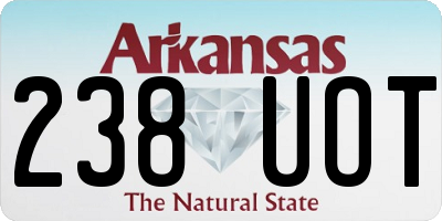 AR license plate 238UOT