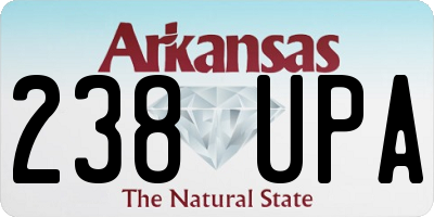 AR license plate 238UPA