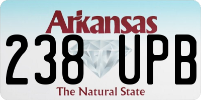 AR license plate 238UPB