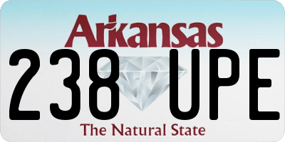 AR license plate 238UPE