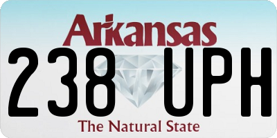 AR license plate 238UPH
