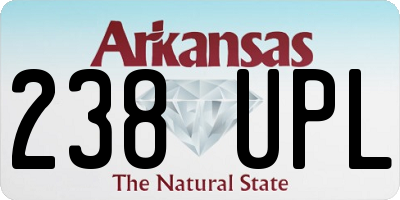 AR license plate 238UPL