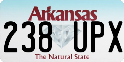 AR license plate 238UPX