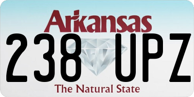 AR license plate 238UPZ