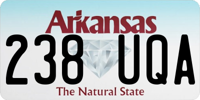 AR license plate 238UQA