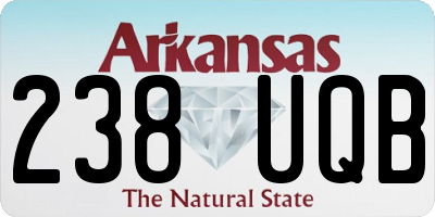 AR license plate 238UQB