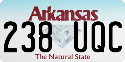 AR license plate 238UQC