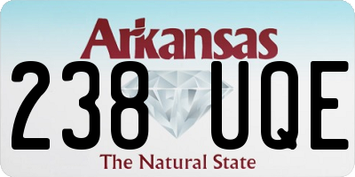 AR license plate 238UQE