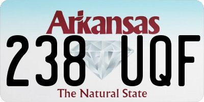 AR license plate 238UQF