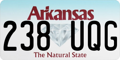 AR license plate 238UQG