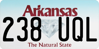 AR license plate 238UQL