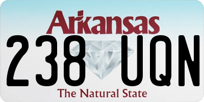 AR license plate 238UQN