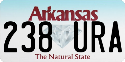 AR license plate 238URA