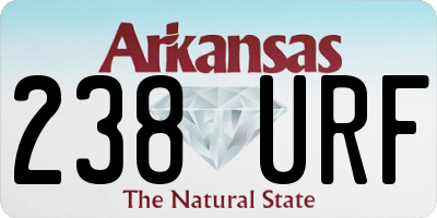 AR license plate 238URF
