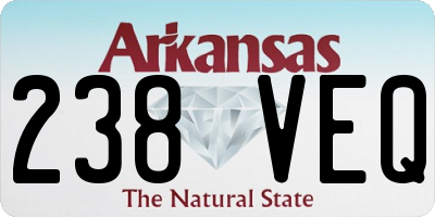 AR license plate 238VEQ