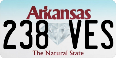 AR license plate 238VES