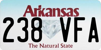 AR license plate 238VFA