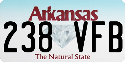 AR license plate 238VFB