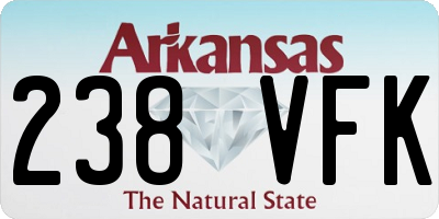 AR license plate 238VFK