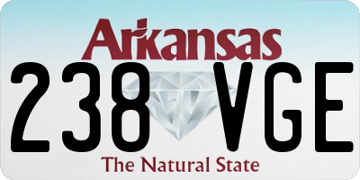 AR license plate 238VGE