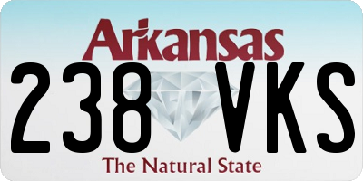 AR license plate 238VKS