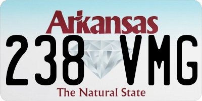 AR license plate 238VMG