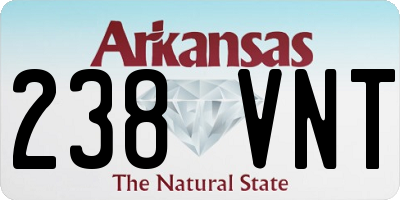 AR license plate 238VNT