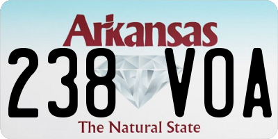 AR license plate 238VOA