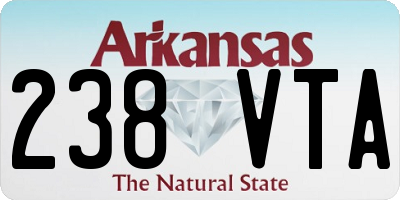 AR license plate 238VTA