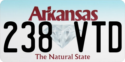 AR license plate 238VTD