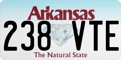 AR license plate 238VTE
