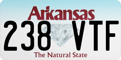 AR license plate 238VTF