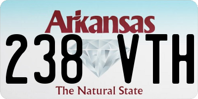 AR license plate 238VTH