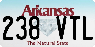 AR license plate 238VTL