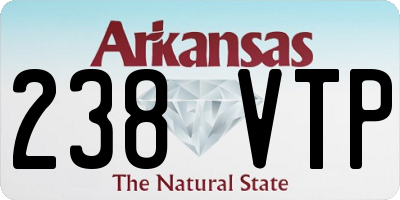 AR license plate 238VTP