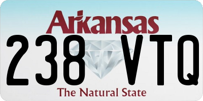 AR license plate 238VTQ