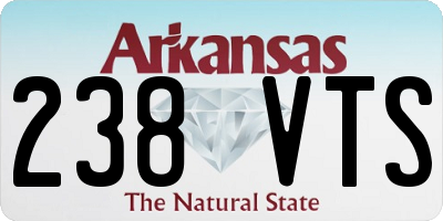 AR license plate 238VTS